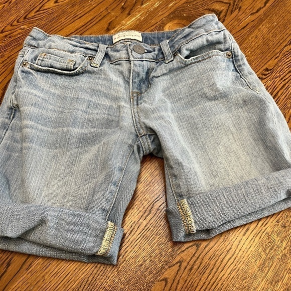 Lot 2 American Eagle Aeropostale Khaki Denim Size 0 XS Shorts Teen Tween School - Picture 16 of 16